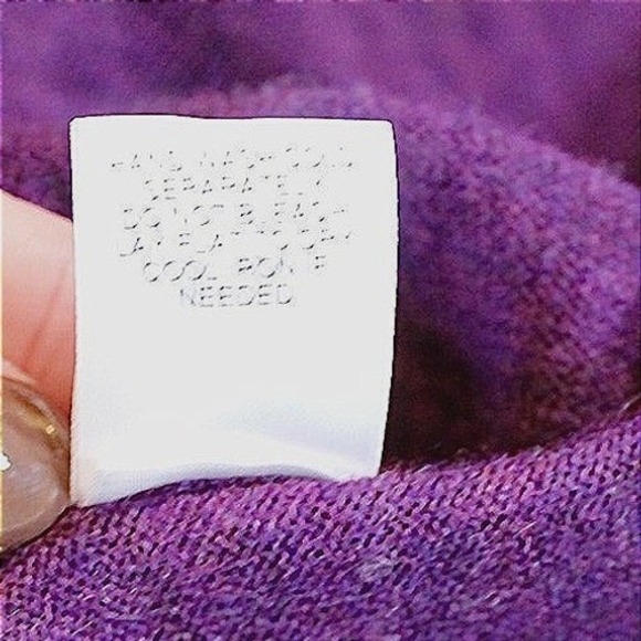 Turnbury 100% Extra Fine Merino Wool Polo Sweater Mens Large Plum Purple Knit - Picture 8 of 13